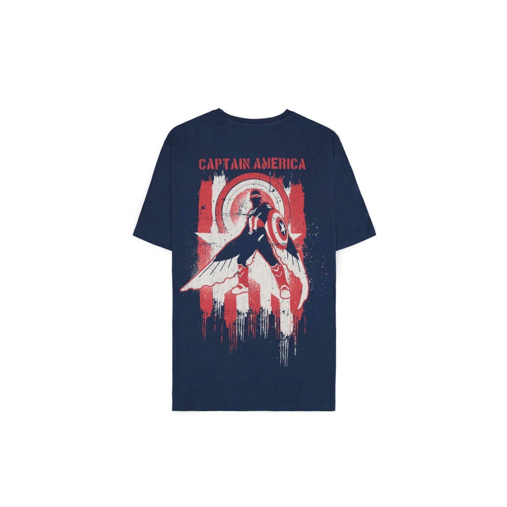 Marvel Captain America - Captain Tshirt Homme - Bleu